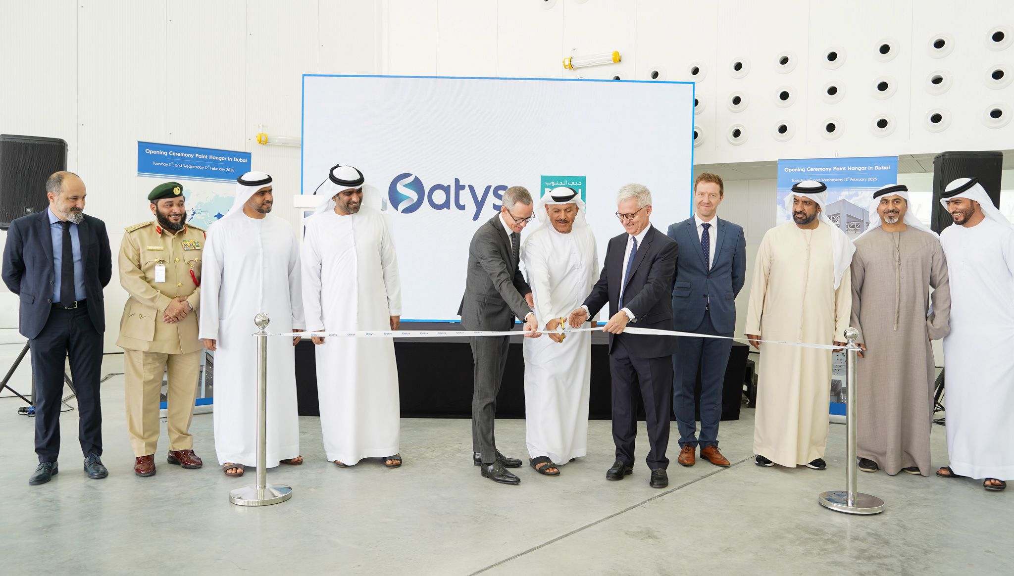 Inauguration salle de peinture Dubaï 