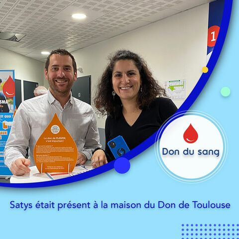 Blood donation at the Toulouse donation center